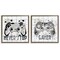 Stupell Industries Gamer Words with Modern Pixels 2pc Floating Frame Set, design by Kim Allen